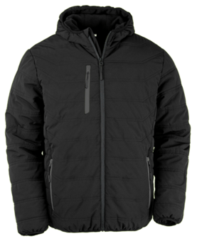 picture of Result Genuine Recycled - Black Compass Padded Winter Jacket - Black/Black - BT-R240X-BLKBLK