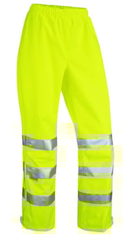 Picture of Hannaford Class 2 Breathable Ladies Yellow Overtrouser - LE-LL02-Y