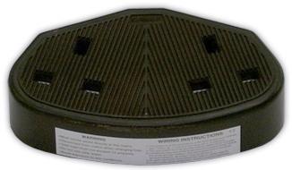 picture of 13 Amp 2 Gang Black Rubber Adaptor - [HC-2GADP] 