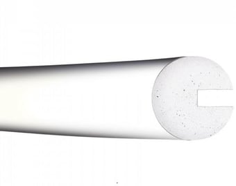 picture of TRAFFIC-LINE Push-Fit Protection - SEMI-CIRCULAR 40/40/8 - 1,000mm Lengths - White - [MV-422.18.250]