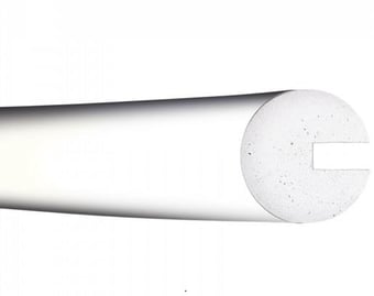 Picture of TRAFFIC-LINE Push-Fit Protection - SEMI-CIRCULAR 40/40/8 - 1,000mm Lengths - White - [MV-422.18.250]