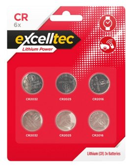 picture of Excelltec Lithium CR Batteries 6 Pack - [OTL-321806]