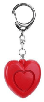 picture of Walk Easy Loveheart Red Personal Alarm - 130 dBs - [WEA-WE132R]