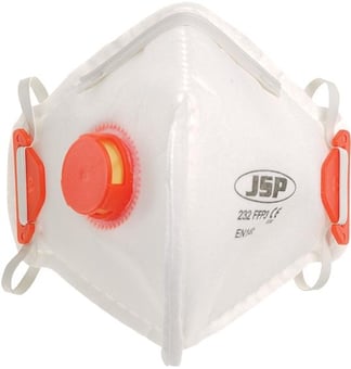 Picture of JSP Olympus FFP3 Valved Fold Flat Disposable Mask - Box of 10 - [JS-BEB130-101-A00]
