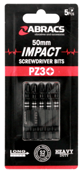 Picture of Abracs PZ3 Impact S/D Bit - 50mm - Pack of 5 - [ABR-IPZ35005]