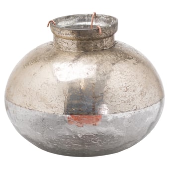 picture of Hill Interiors Large Silverlust Bulbus Candle Holder - [PRMH-HI-20414]