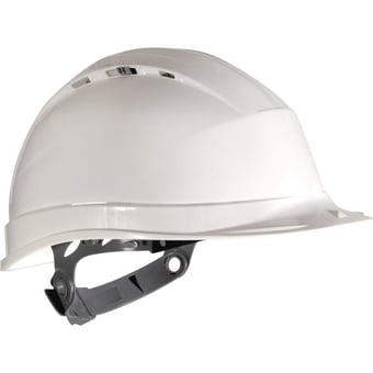 picture of Quartz I - Manual Adjustment - White Safety Helmet - [LH-QUAR1BC]