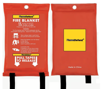 Picture of FlameDefend - Fire Blanket In Soft Case - 2.m x 2.m - Box Deal 10 - [IH-SGI-GF-FB-025-2X2]