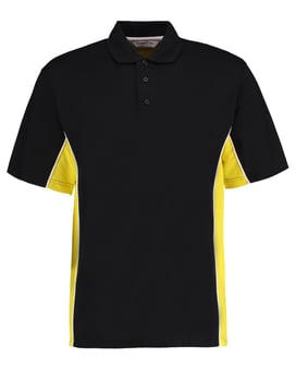 Picture of Gamegear Men's Track Piqué Polo - Black/Sun Yellow - BT-KK475-BLK/SYE