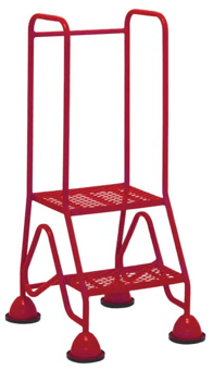 picture of Slingsby Multi Glide Premium Platform Steps - 2 Treads - Red - [SLB-434879] - (LP)