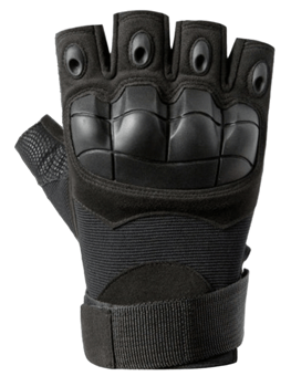 picture of Nuprol PMC Skirmish Gloves E Fingerless Black - NP-6564-FL-BK