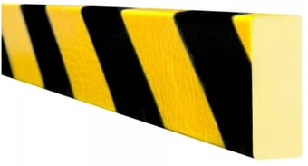 picture of TRAFFIC-LINE Surface Protection - RECTANGLE 40/11 - Self-Adhesive 5,000mm Length - Yellow/Black - [MV-422.27.694]