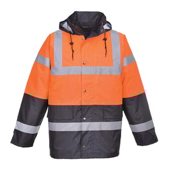 Picture of Portwest - S467 - Orange Hi-Vis Two Tone Traffic Jacket - PW-S467ORR
