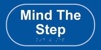 picture of Mind that step – Taktyle (300 x 150mm)  - SCXO-CI-TK0450WHBL