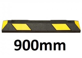 picture of TRAFFIC-LINE Park-AID Wheel Stop - 900mmL - Black/Yellow - Complete with Fixings - [MV-284.25.716]