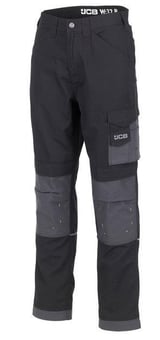 Picture of JCB - Trade Rip Stop Black/Grey Trouser - Regular Leg 31" - 200gsm - BE-D+II
