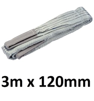 picture of Draper - 4 Tone 3M x 120mm Wide Load Sling - BS EN1492 - [DO-61347]