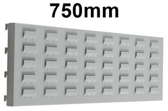 picture of QMP Louvre Back Panel 750mm - To Suit 1500mm Workbench - Light Grey - [QM-BPLOV750LXXX]