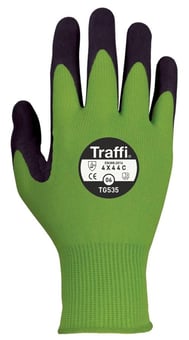 picture of TraffiGlove TG535 Secure Black Nitrile Foam Coated Gloves - TS-TG535 - (HY) - (DISC-R)