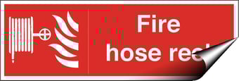 picture of Fire Hose Reel Sign - 300 X 100Hmm - Self Adhesive Vinyl - [AS-FI3-SAV]