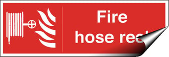 picture of Fire Hose Reel Sign - 300 X 100Hmm - Self Adhesive Vinyl - [AS-FI3-SAV]