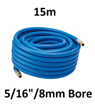 picture of Air Line Hose with 1/4" BSP Fittings - 5/16"/8mm Bore - 15m - [DO-38332]