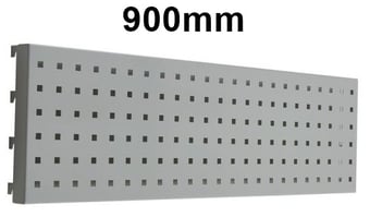 picture of QMP Perforated Back Panel 900mm - To Suit 1800mm Workbench - Light Grey - [QM-BPPERF900LXX]