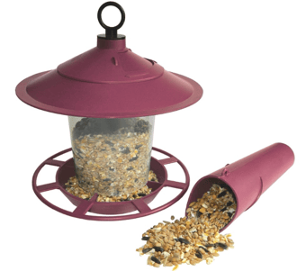 Picture of Garland Lantern Bird Seed & Nut Feeder Red - [GRL-W2074] - (DISC-X)