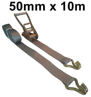picture of ProSolve Ratchet Tie-Down Straps - 50mm x 10m 4000kg (LC) - [PV-BDV1601CP]