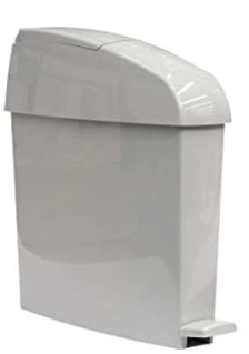 picture of Rubbermaid Miniped 12L Bin Front Opening Pedal-Operated - Grey- [SY-RMINIPEDGF] - (HP)