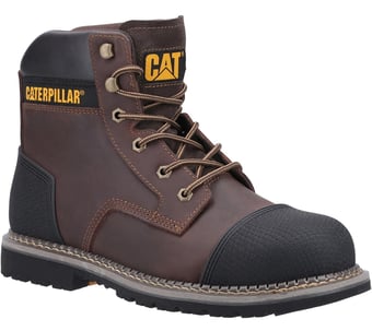 picture of Caterpillar Powerplant S3 ST HRO SRA with Scuff Cap Brown Safety Boot - FS-31903-54617