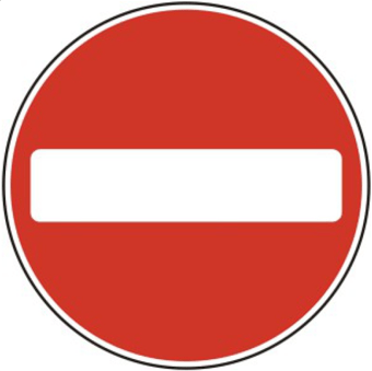 picture of Spectrum 600mm Dia. Dibond ‘No Entry’ Road Sign - With Channel – [SCXO-CI-13053]