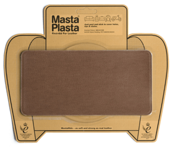 Picture of MastaPlasta Leather Repair Patch Large Plain Tan 20cm x 10cm - [MPL-TANPLAIN200X100]