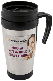 picture of Prima Hot & Cold Steel Travel Mug 400ml - [PD-17081C]