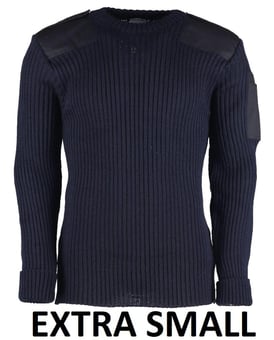 picture of AFE Crew-Neck Navy Blue "NATO" Sweater - Extra Small - [AE-C/NXS]
