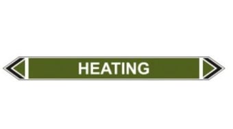 Picture of Flow Marker - Heating - Green - Pack of 5 - [CI-13419]