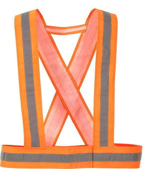 picture of Portwest - Orange Hi-Vis Strap Waist and Shoulder Band Width 75mm - [PW-HV55ORR]