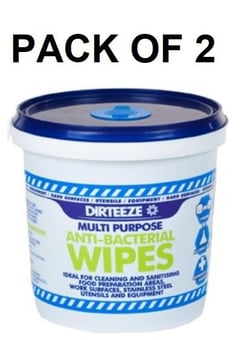 picture of Dirteeze Multipurpose Anti-bacterial Wipes Bucket - Pack of 2 - [EC-HMAXB1000]