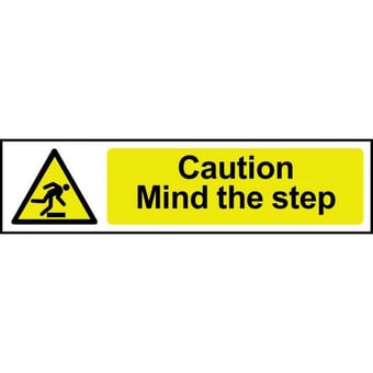 picture of Spectrum Caution Mind the Step - PVC 200 x 50mm - SCXO-CI-5109