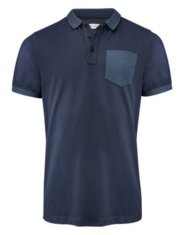 picture of James Harvest Pinedale Piqué Polo - Navy - BT-HAR2135040-H600