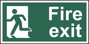 Picture of Spectrum Fire exit Man left - SAV 300 x 150mm - SCXO-CI-14009