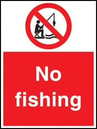 picture of No Fishing Sign - [AS-WH8]