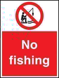 picture of No Fishing Sign - [AS-WH8]
