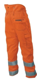 Picture of Francital Design C Hi Viz Orange Railway Chainsaw Trousers - SF-XS/FINR011