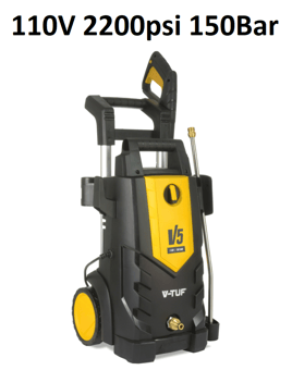 picture of V-TUF V5 110v Tough DIY Site Electric Pressure Washer 2200psi 150Bar - [VT-V5-110V] - (LP)