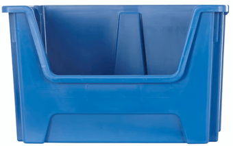 Picture of BiGDUG Large Recycled Plastic Stacking Pick Bin - 320h x 495w x 390d mm - 50L - Blue - Box Deal of 10 - [IH-BDU-E54SBBL] - (LP)