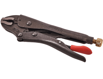 Picture of Amtech 180mm Curved Jaw Locking Pliers - [DK-C1510]