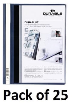 picture of Durable - DURAPLUS® Presentation Folder - Dark Blue - Pack of 25 - [DL-257907]