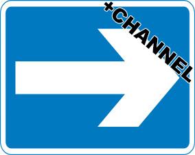 picture of Parking & Site Management - Arrow Right Sign With Fixing Channel - FIXING CLIPS REQUIRED - Class 1 Ref BSEN 12899-1 2001 - 600 x 450Hmm - Reflective - 3mm Aluminium - [AS-TR59AC-ALU]