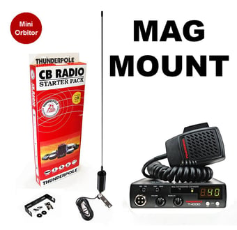 picture of Thunderpole 12 Volt CB Radio Starter Pack - Mini Orbitor - Magnetic Mount - [TP-STARTERTP5]